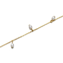 Load image into Gallery viewer, Natural freshwater pearl anklet