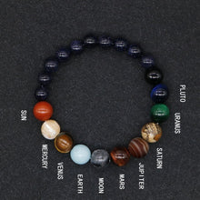 Load image into Gallery viewer, Natural Stone Cosmic Yoga Chakra Solar Bracelet