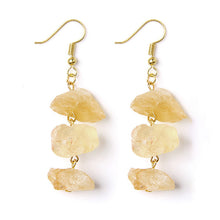 Load image into Gallery viewer, Citrine stone earrings