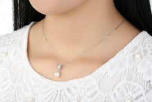 Load image into Gallery viewer, 925 Sterling Silver Pearl Pendant Necklace
