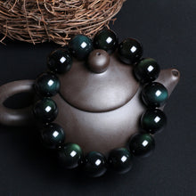 Load image into Gallery viewer, Natural obsidian bracelet
