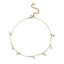 Load image into Gallery viewer, Natural freshwater pearl anklet
