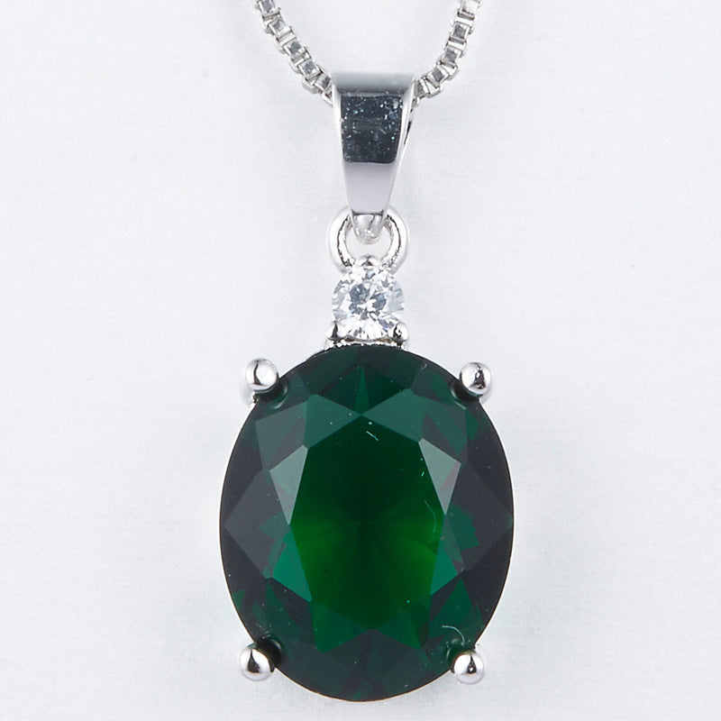 Pendant with colored stones