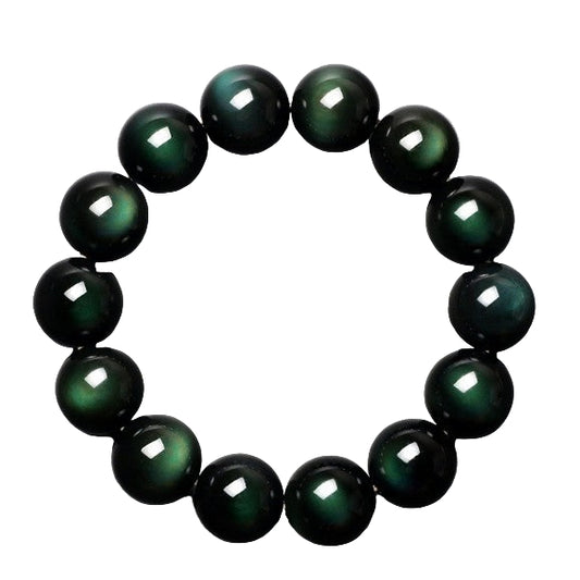Natural obsidian bracelet