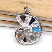 Load image into Gallery viewer, Natural crystal spiral pendant
