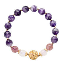 Load image into Gallery viewer, Natural amethyst bracelet
