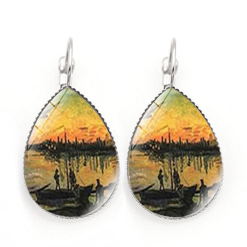 Time Stones Vintage Earrings