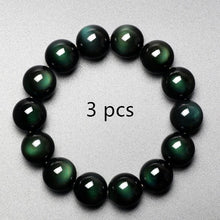 Load image into Gallery viewer, Natural obsidian bracelet
