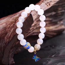 Load image into Gallery viewer, Natural white agate bracelet
