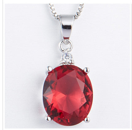 Pendant with colored stones