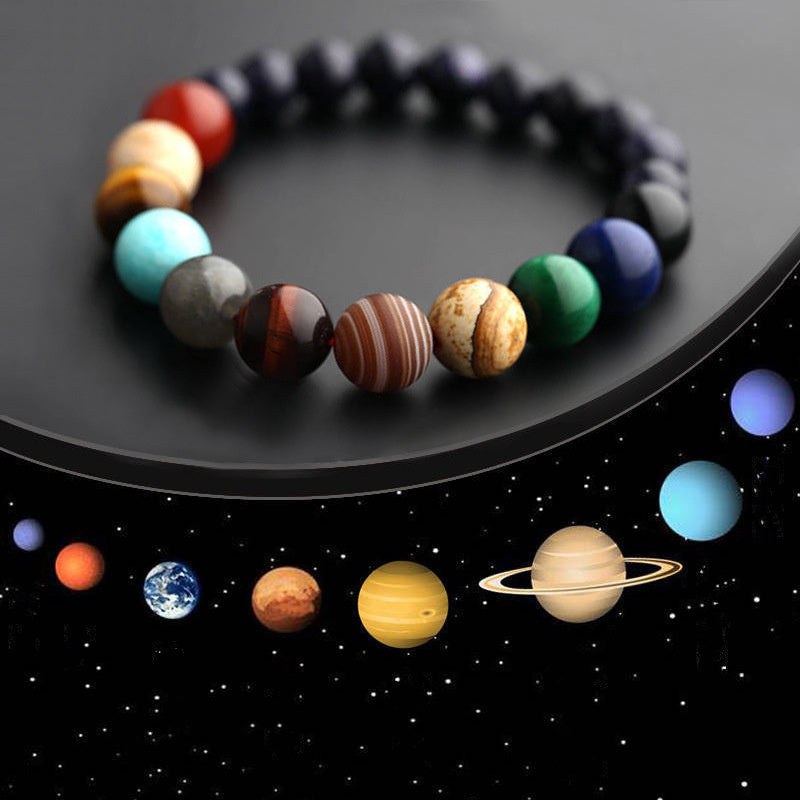 Natural Stone Cosmic Yoga Chakra Solar Bracelet