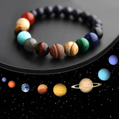 Natural Stone Cosmic Yoga Chakra Solar Bracelet