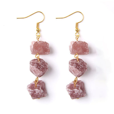 Citrine stone earrings