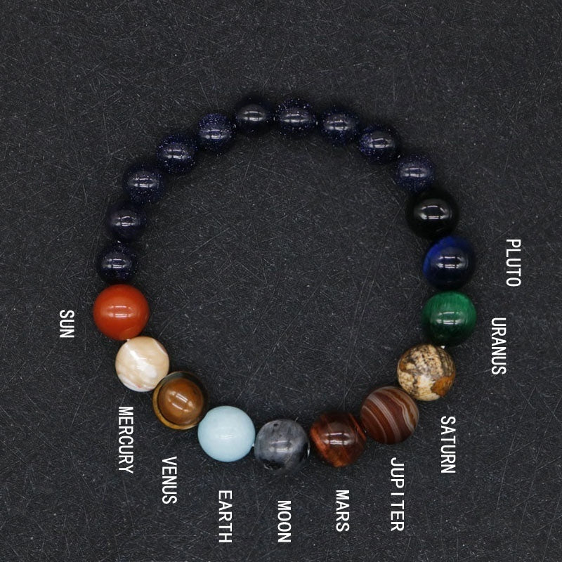Natural Stone Cosmic Yoga Chakra Solar Bracelet