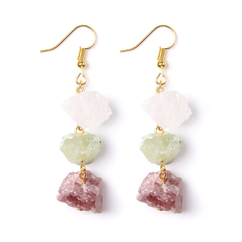 Citrine stone earrings